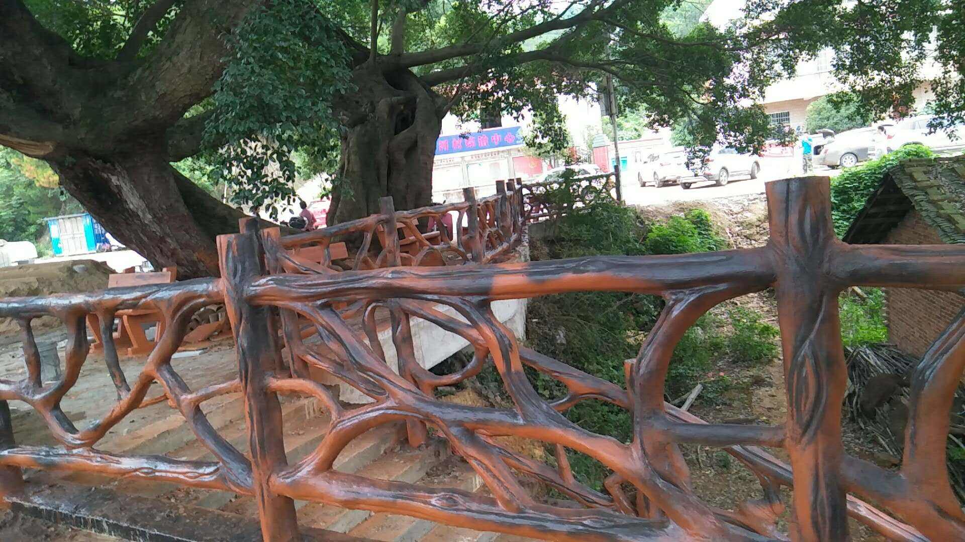 重庆仿枯木栏杆